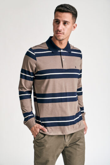 Polo mangas largas rayadas