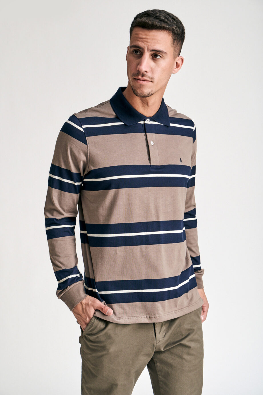 Polo mangas largas rayadas