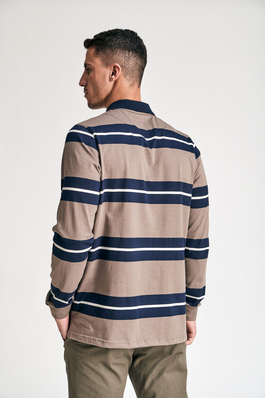 Polo mangas largas rayadas