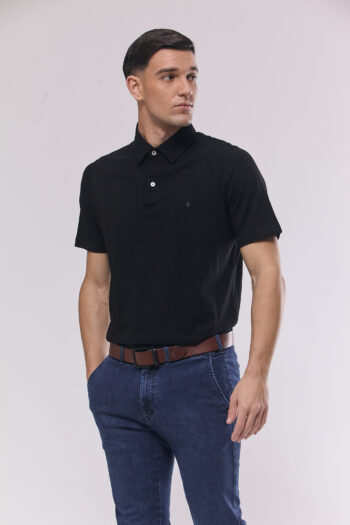 Polo lisa de algodón pima peruano