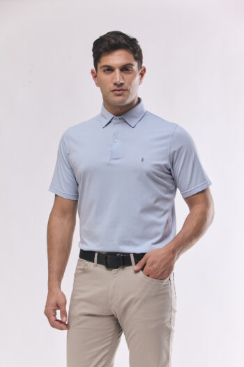 Polo lisa de algodón pima peruano