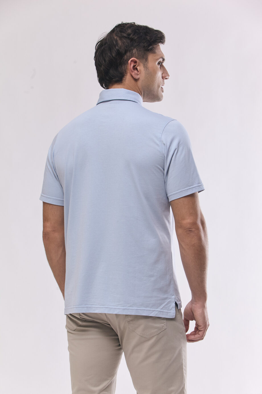 Polo lisa de algodón pima peruano
