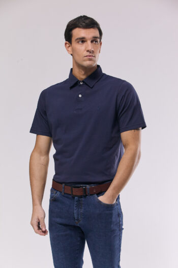 Polo lisa de algodón pima peruano