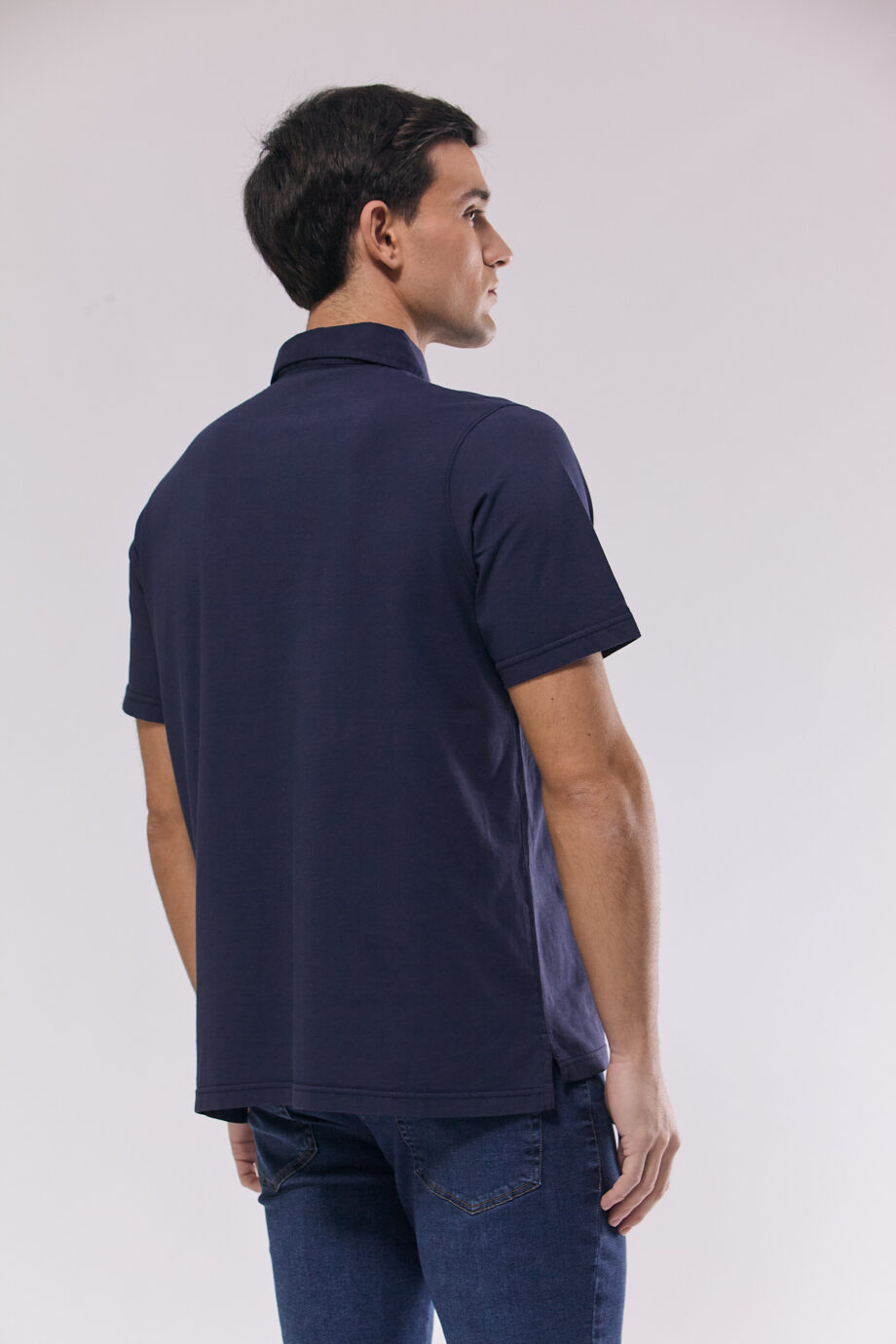Polo lisa de algodón pima peruano