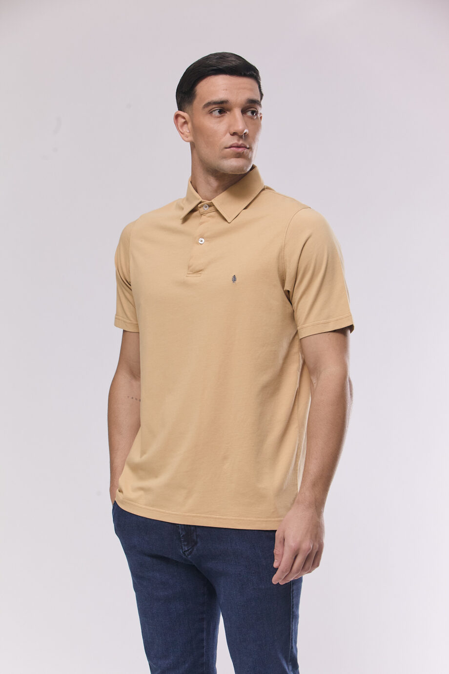 Polo lisa de algodón pima peruano