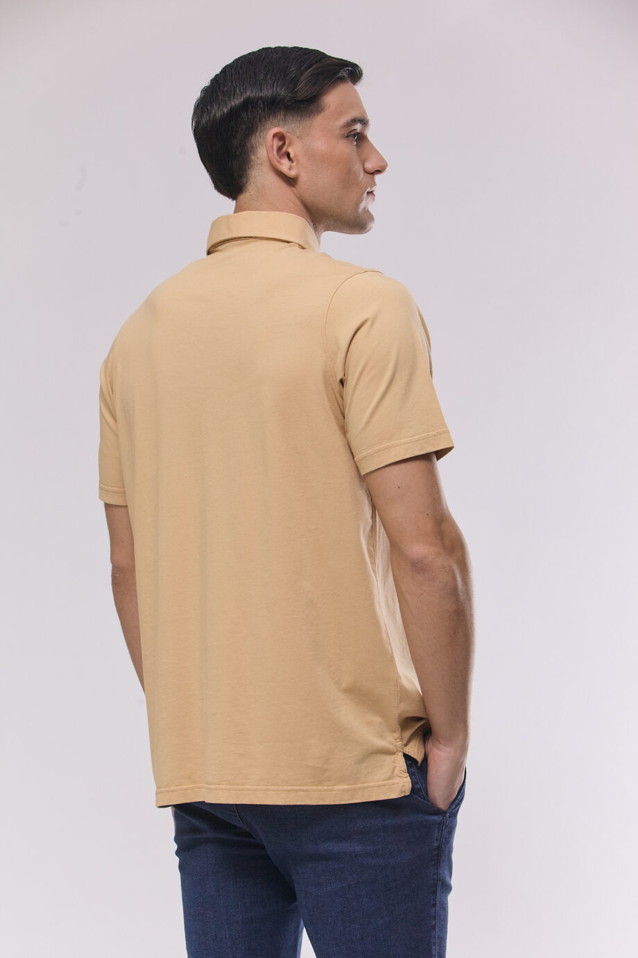 Polo lisa de algodón pima peruano