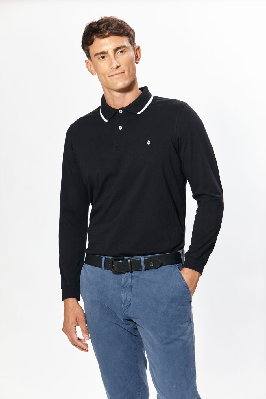 Polo lisa de algodón pima peruano