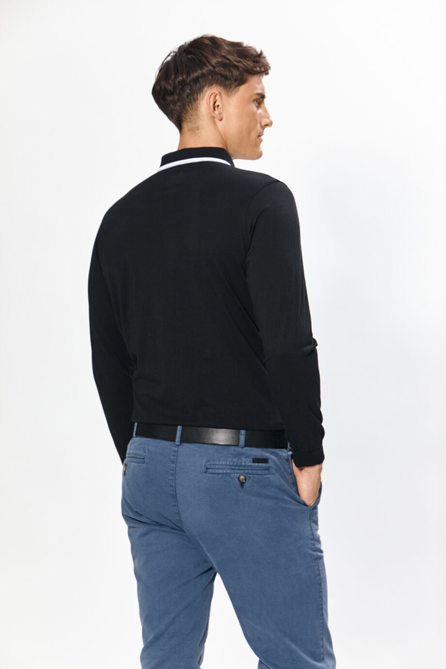 Polo lisa de algodón pima peruano