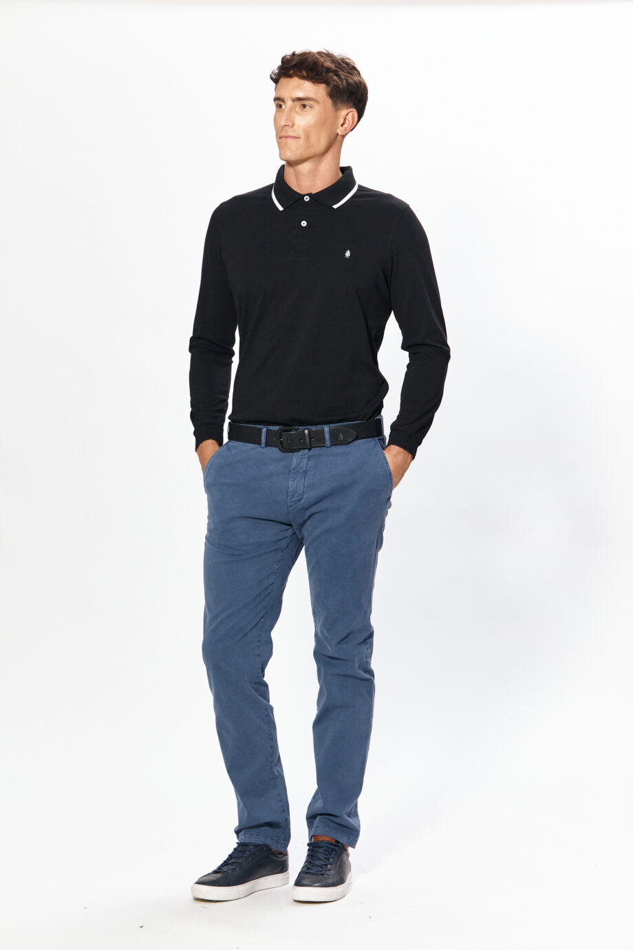 Polo lisa de algodón pima peruano