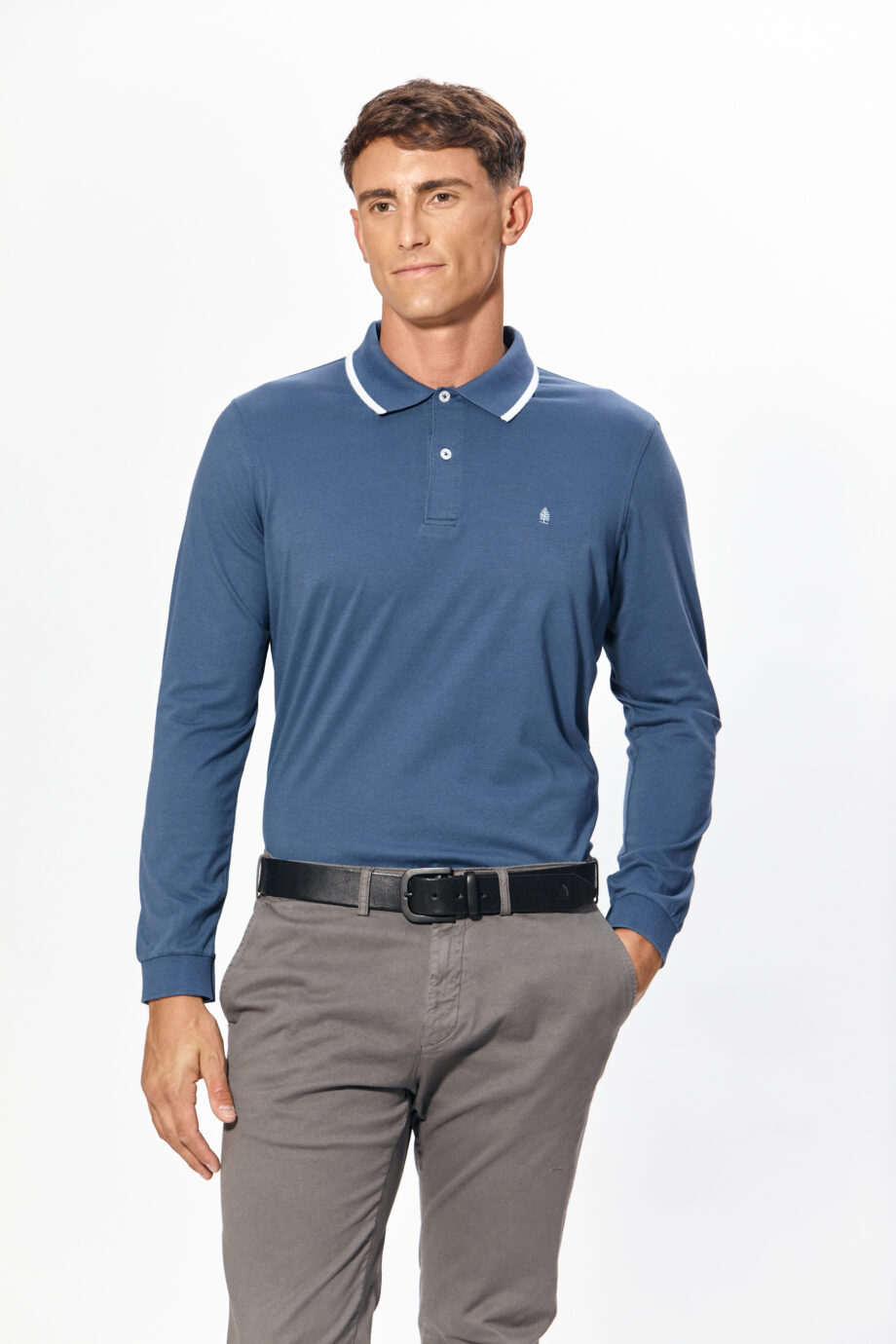 Polo lisa de algodón pima peruano
