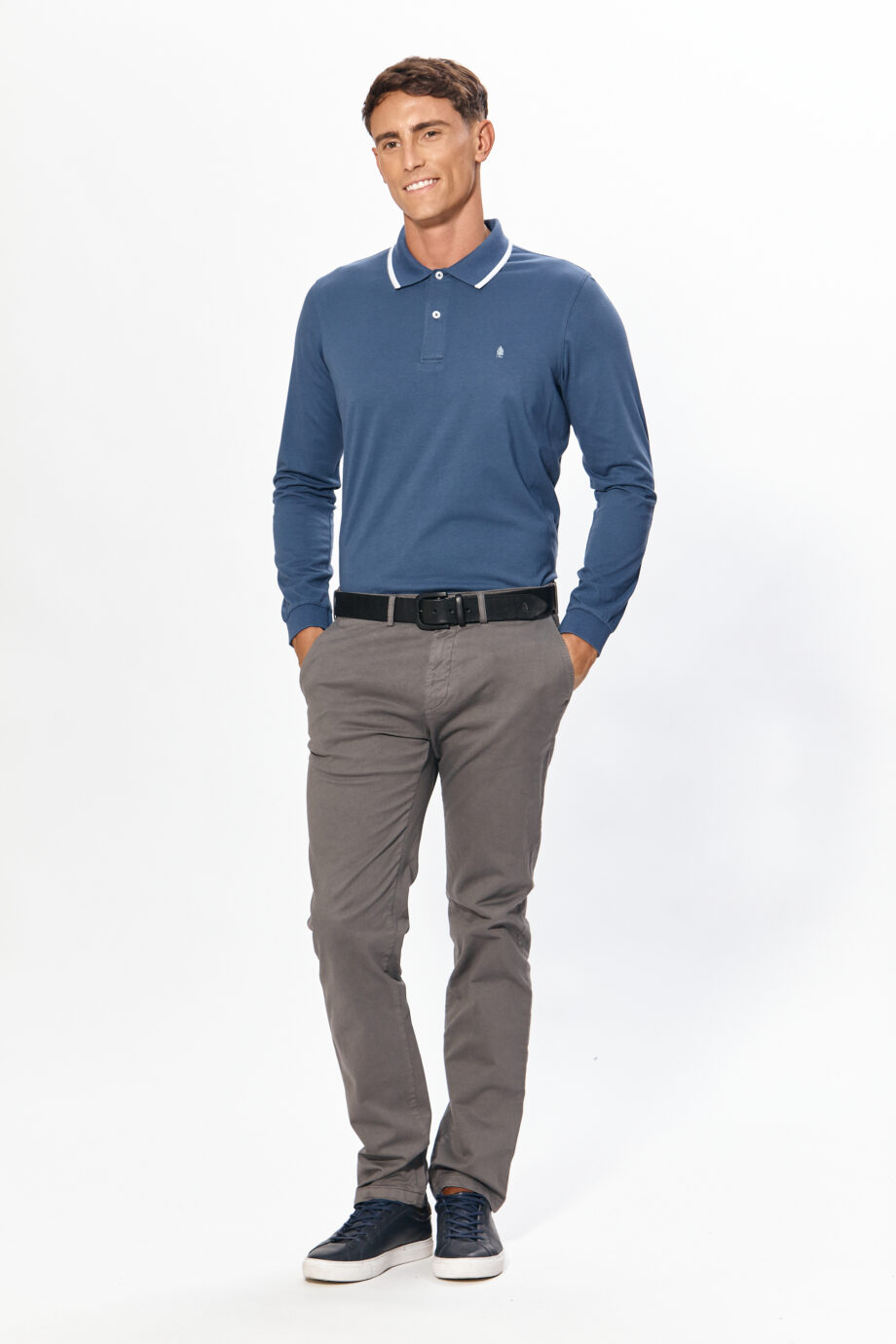 Polo lisa de algodón pima peruano