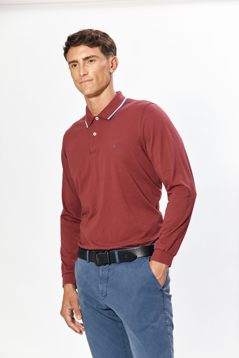 Polo lisa de algodón pima peruano