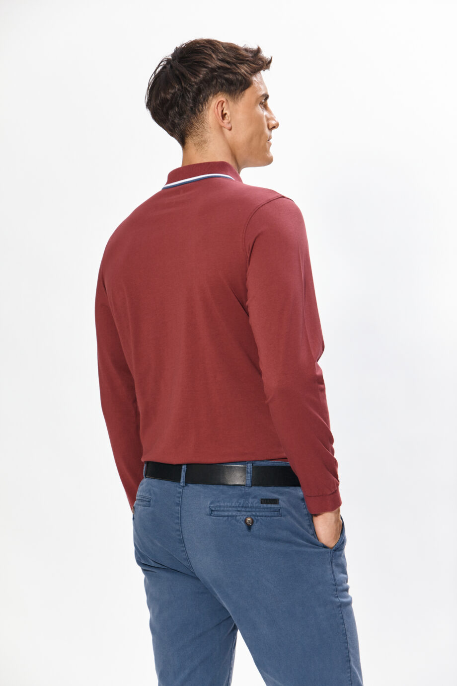 Polo lisa de algodón pima peruano
