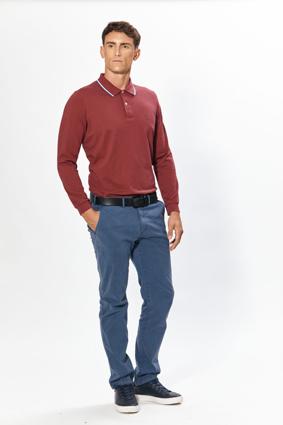 Polo lisa de algodón pima peruano