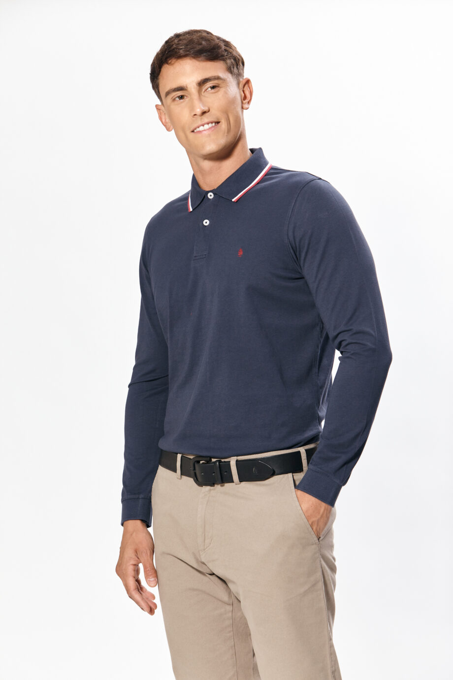 Polo lisa de algodón pima peruano