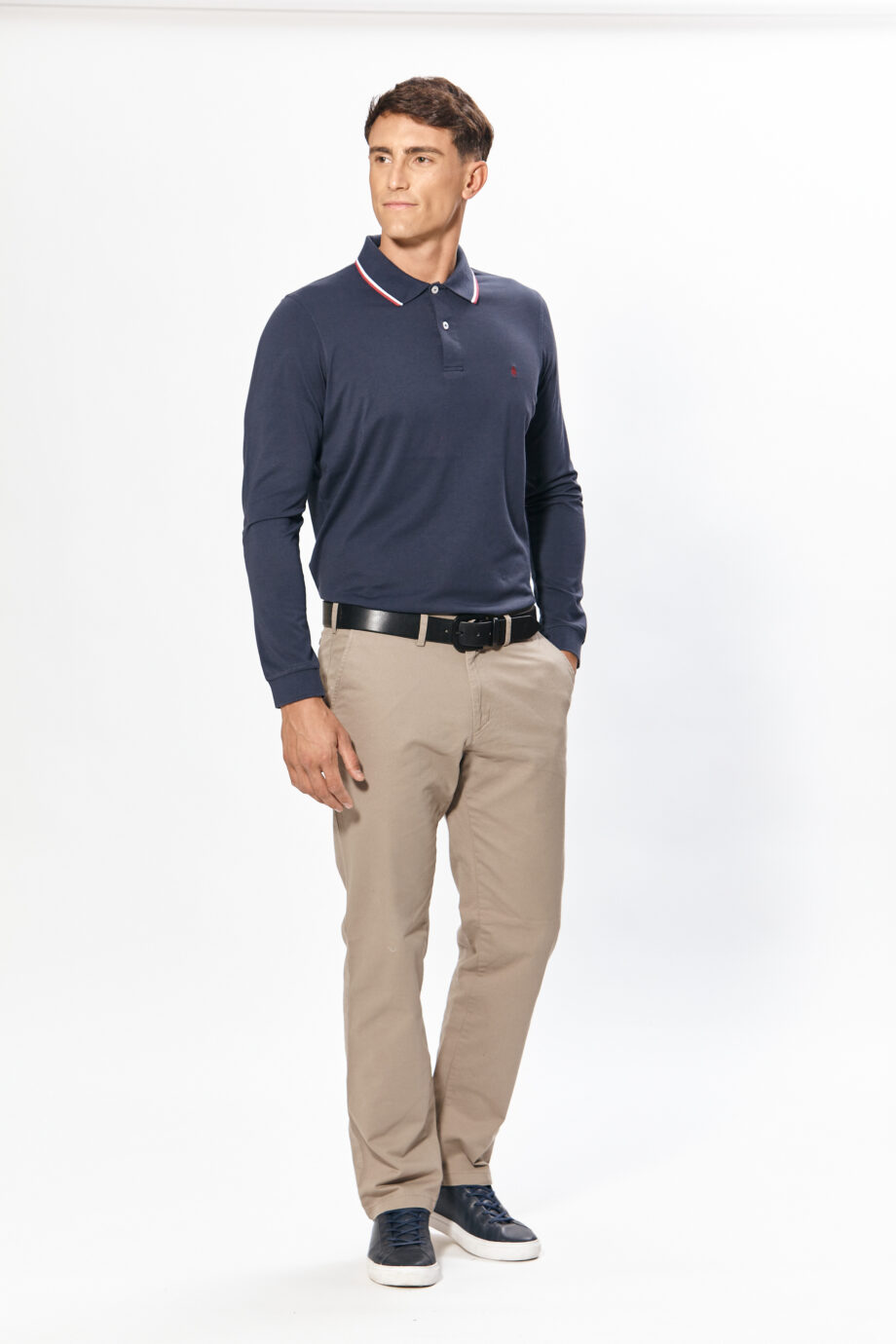Polo lisa de algodón pima peruano