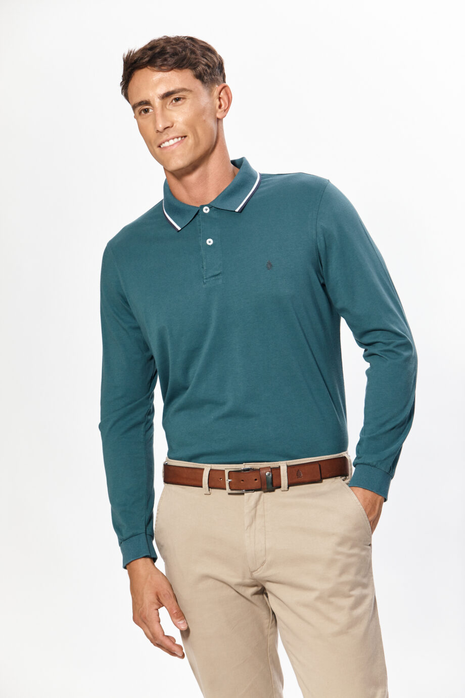 Polo lisa de algodón pima peruano