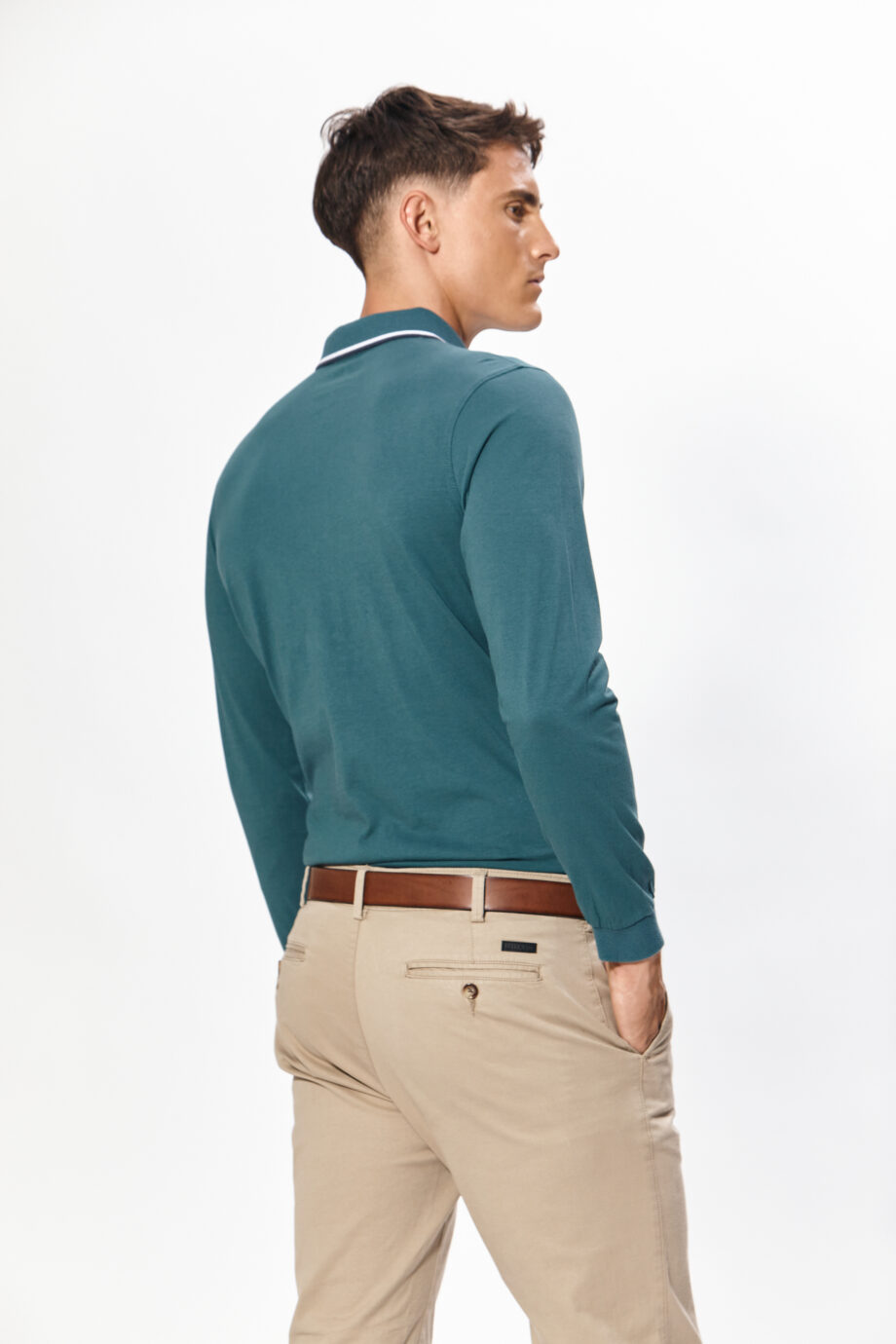 Polo lisa de algodón pima peruano