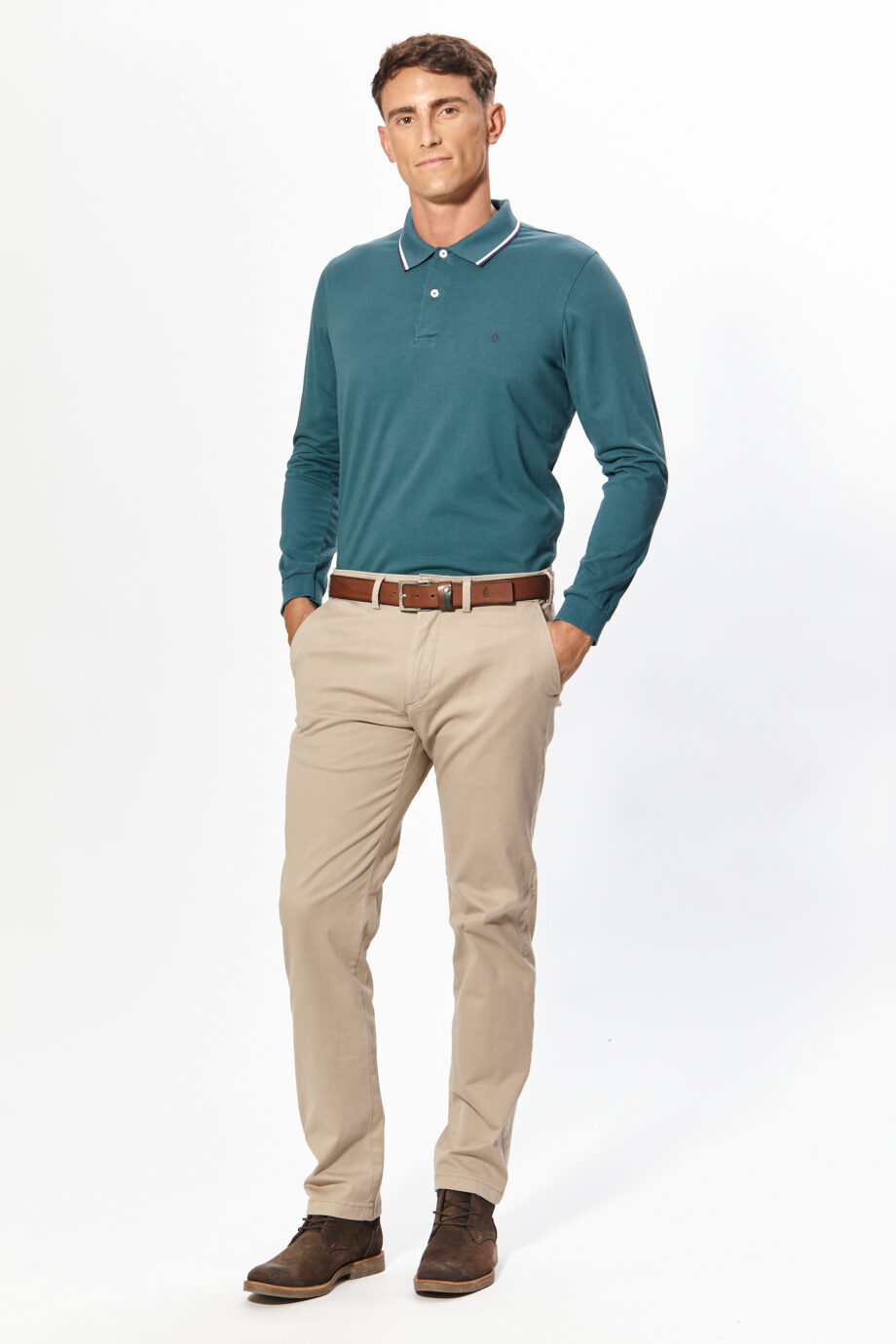 Polo lisa de algodón pima peruano