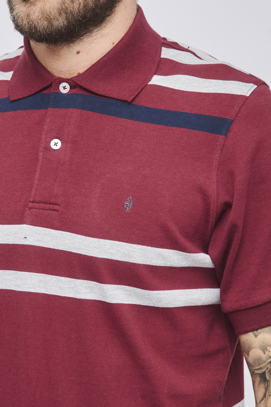 Polo rayada de jersey