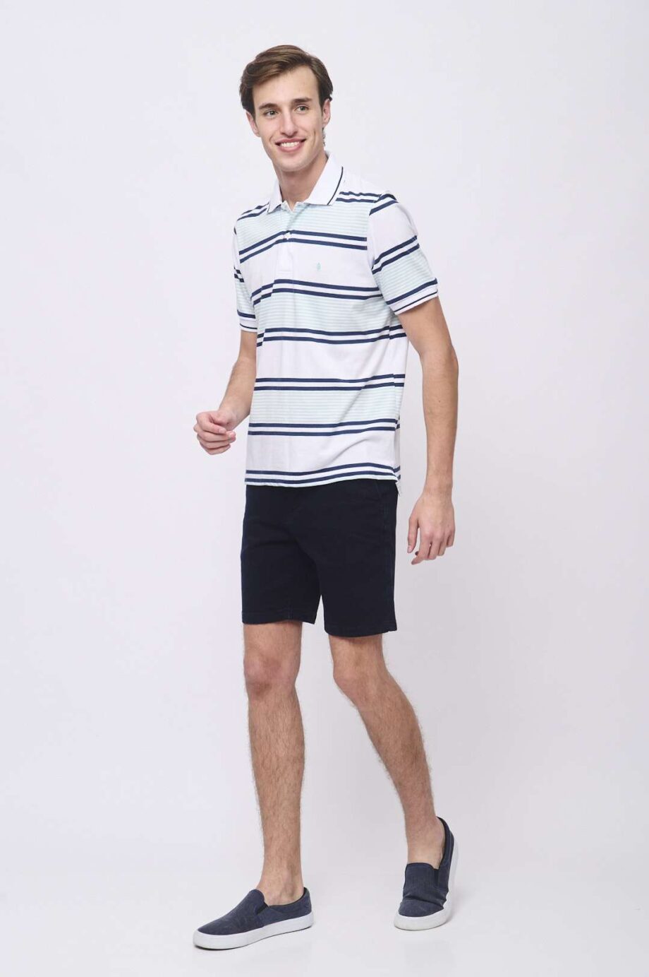 Polo rayada de jersey