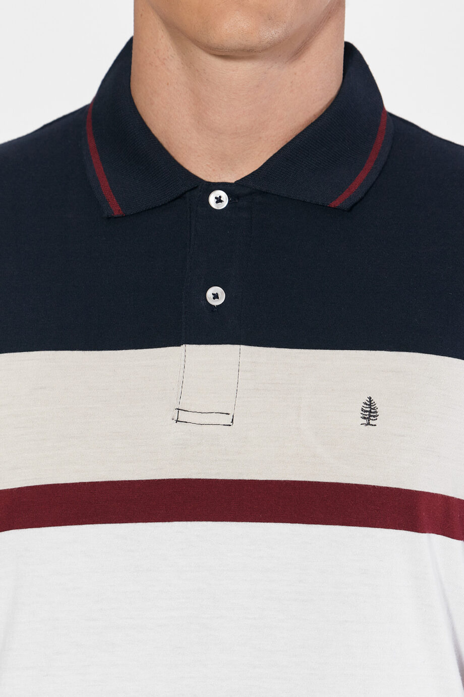 Polo rayada de jersey