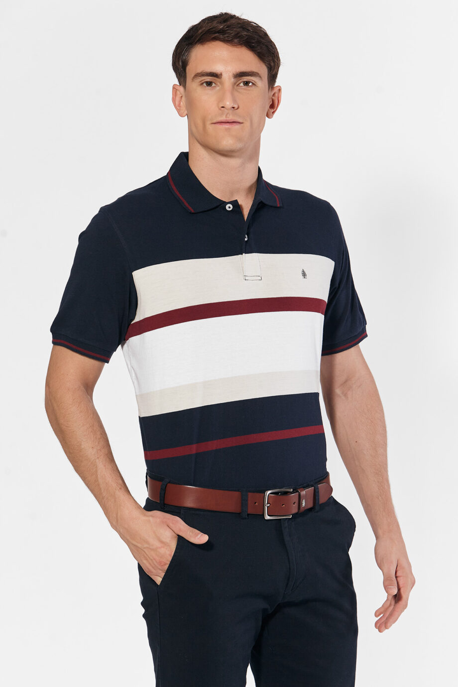 Polo rayada de jersey