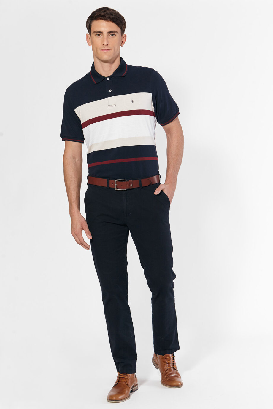 Polo rayada de jersey