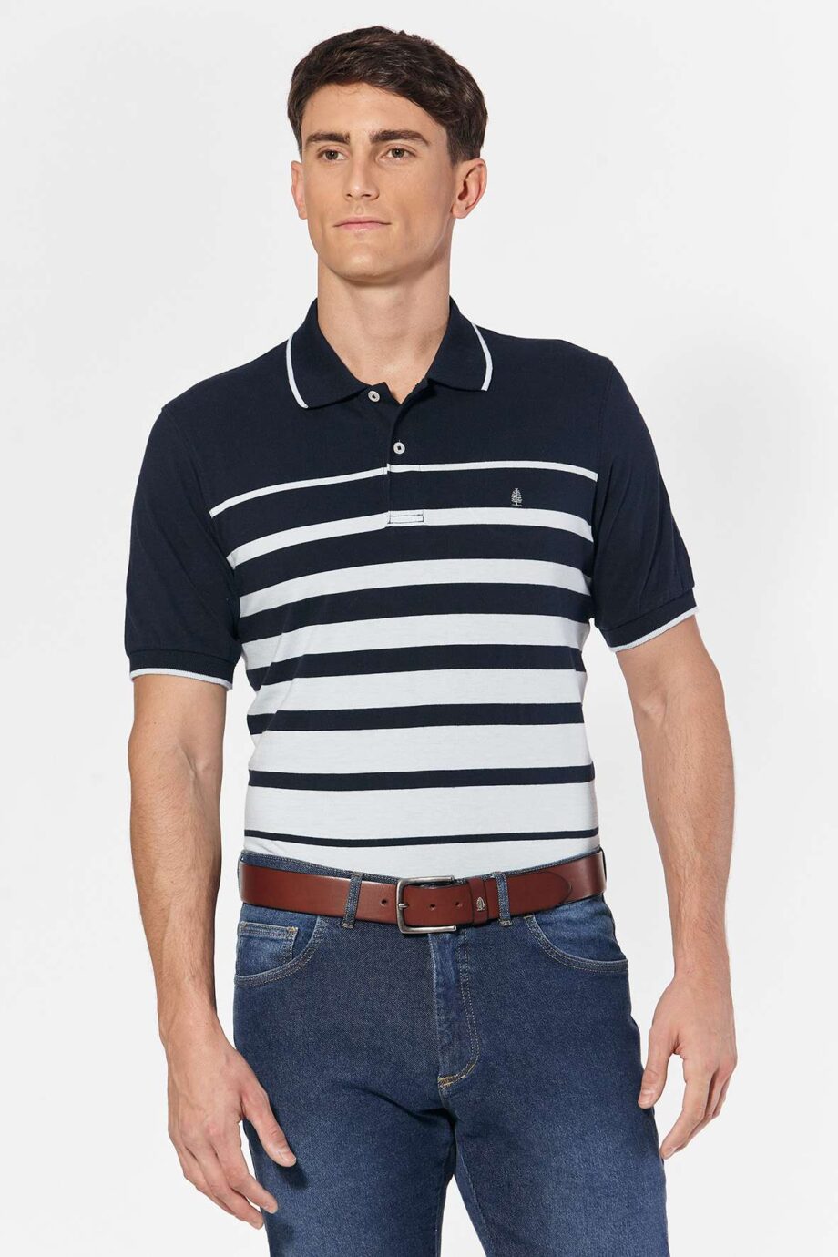 Polo rayada de jersey
