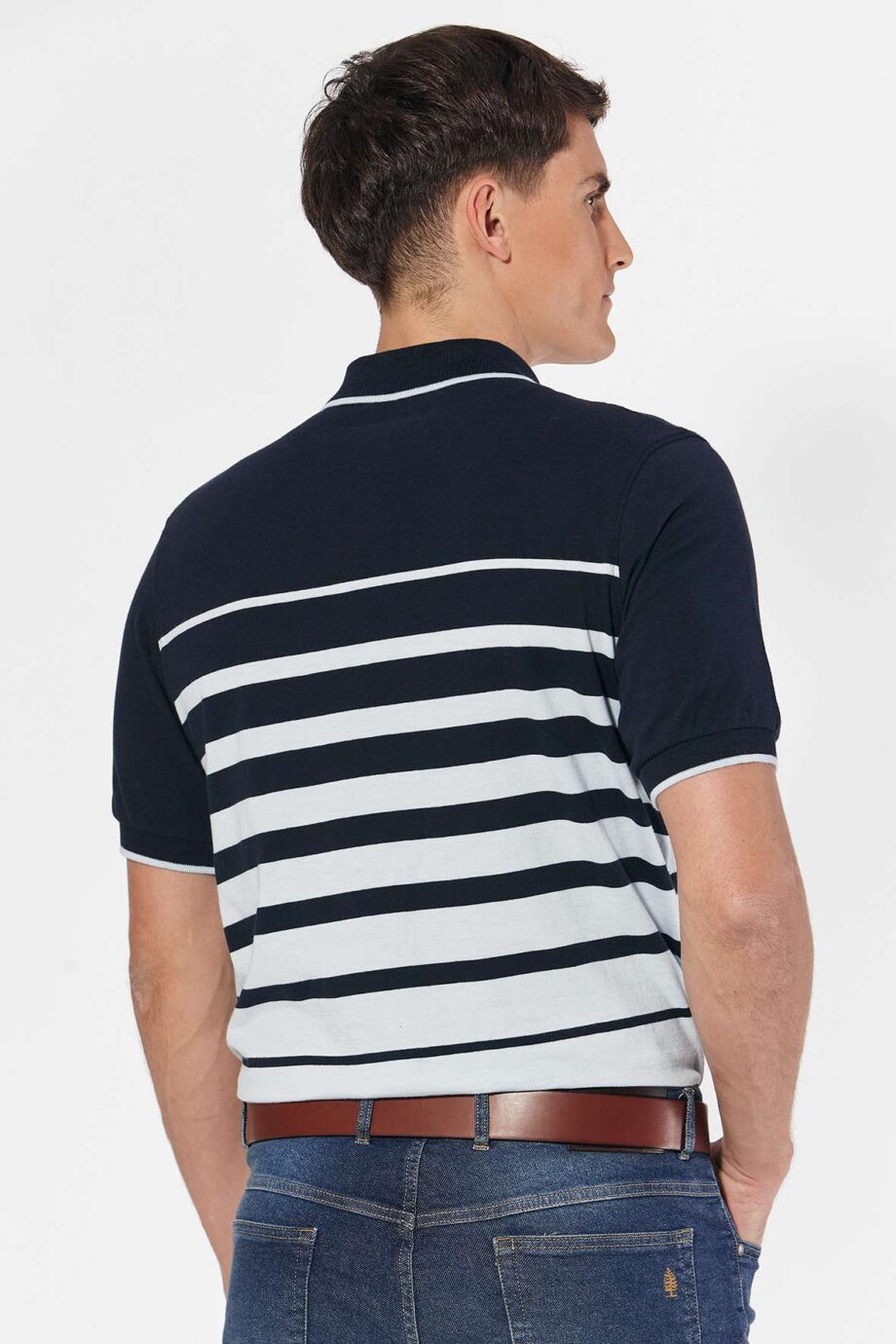 Polo rayada de jersey