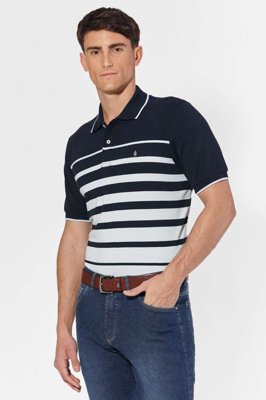 Polo rayada de jersey