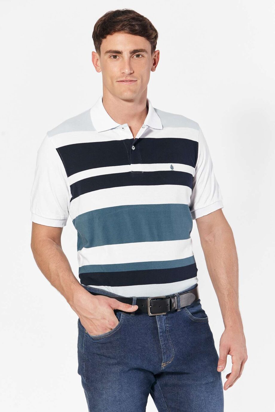 Polo rayada de jersey