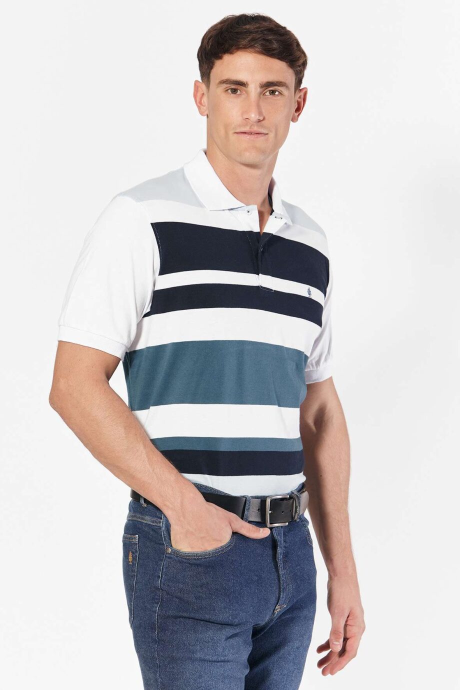 Polo rayada de jersey