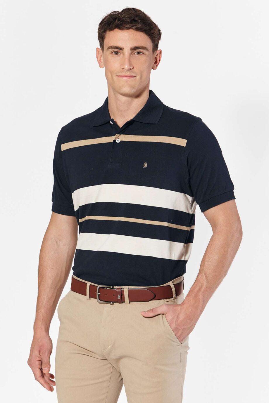 Polo rayada de jersey