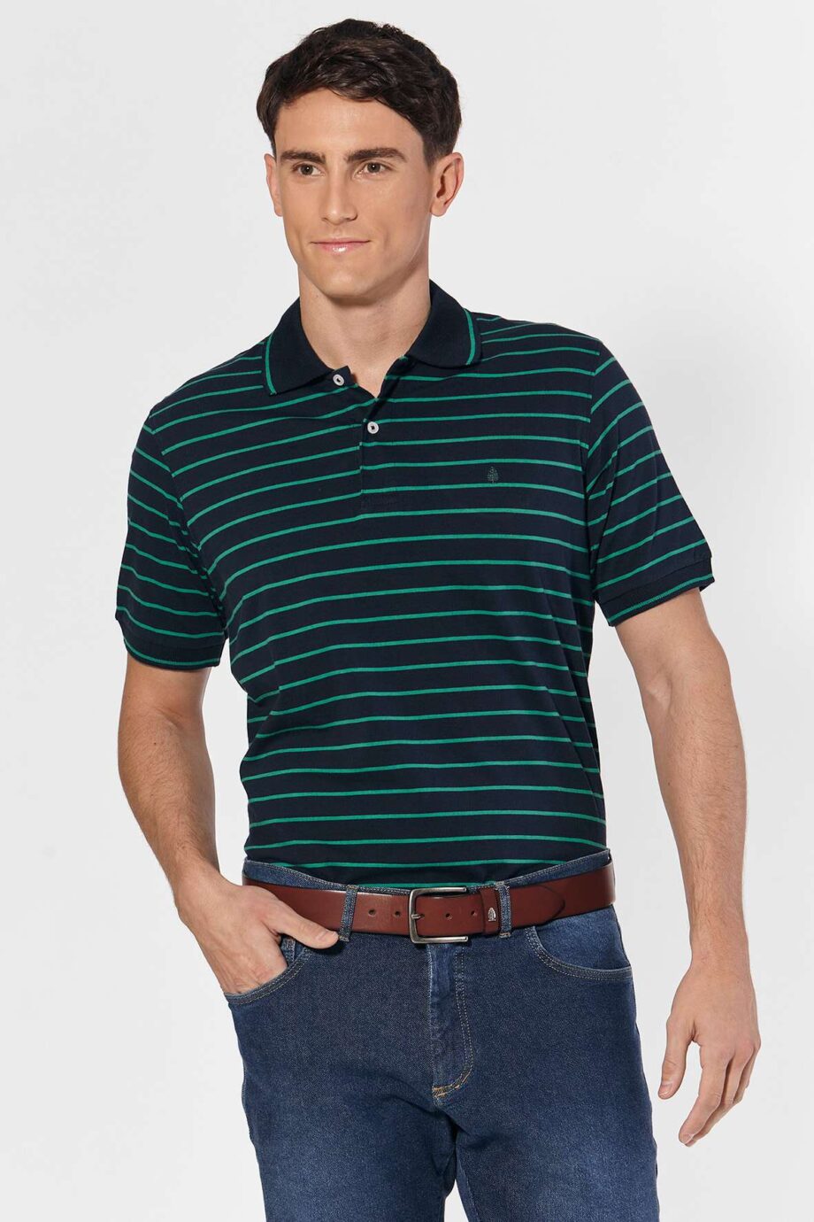 Polo rayada de jersey