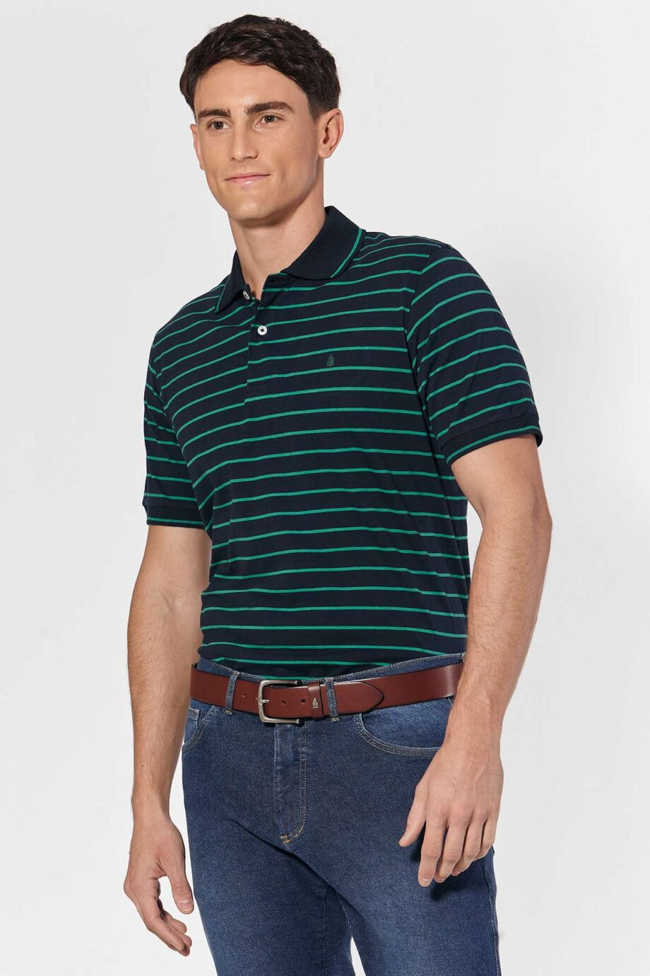 Polo rayada de jersey