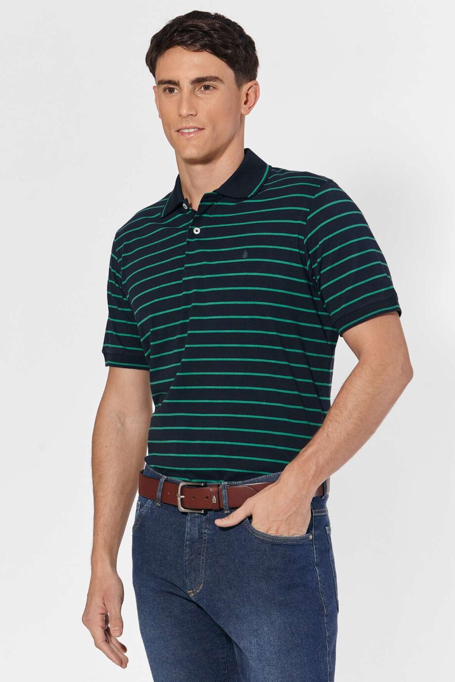 Polo rayada de jersey