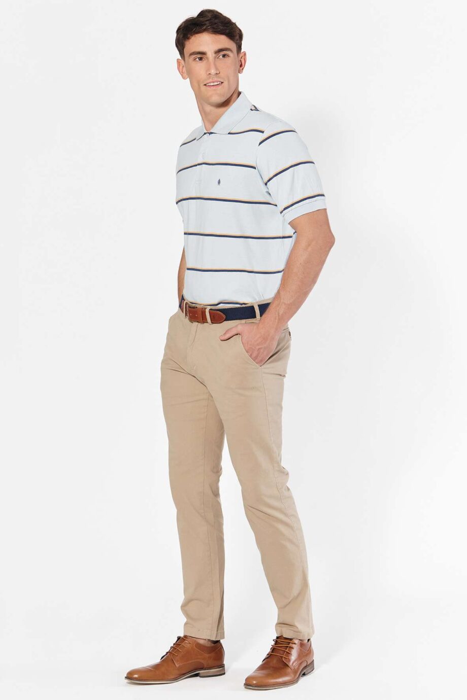 Polo rayada de jersey