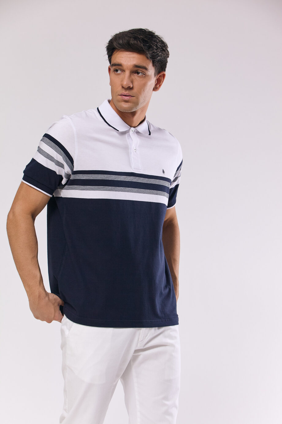 Polo rayada de jersey