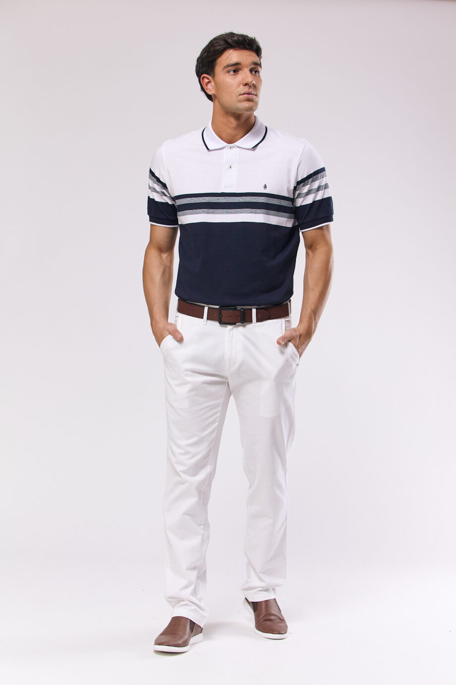 Polo rayada de jersey