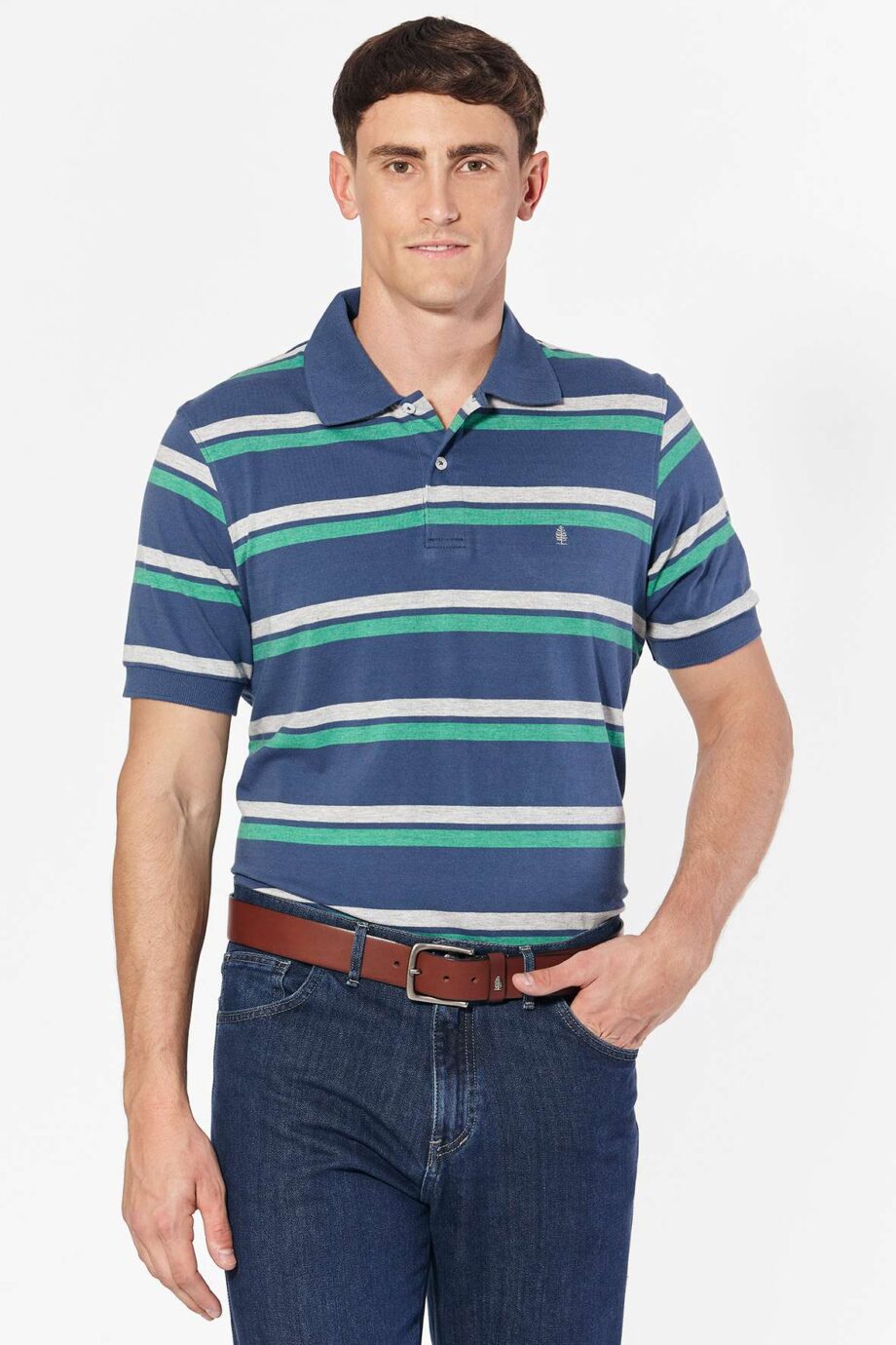 Polo rayada de jersey