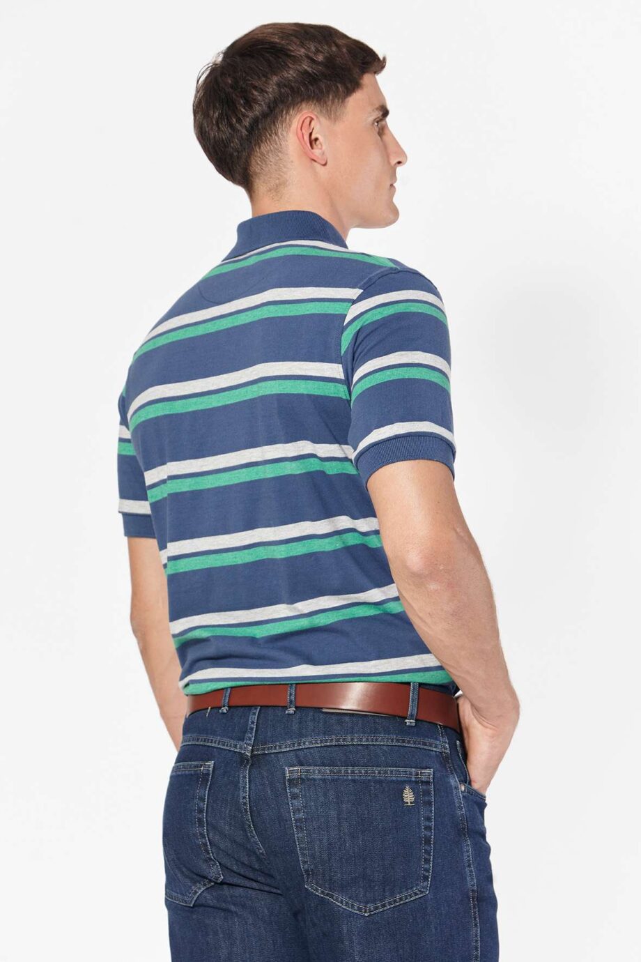Polo rayada de jersey