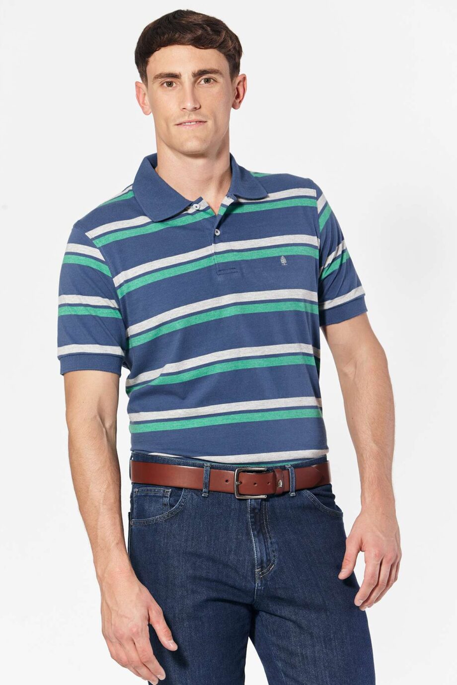 Polo rayada de jersey