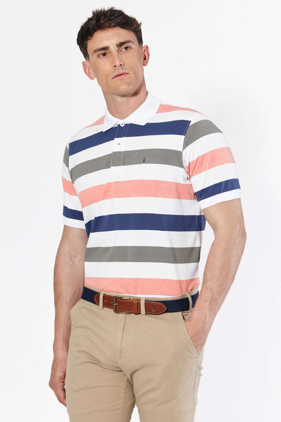 Polo rayada de jersey