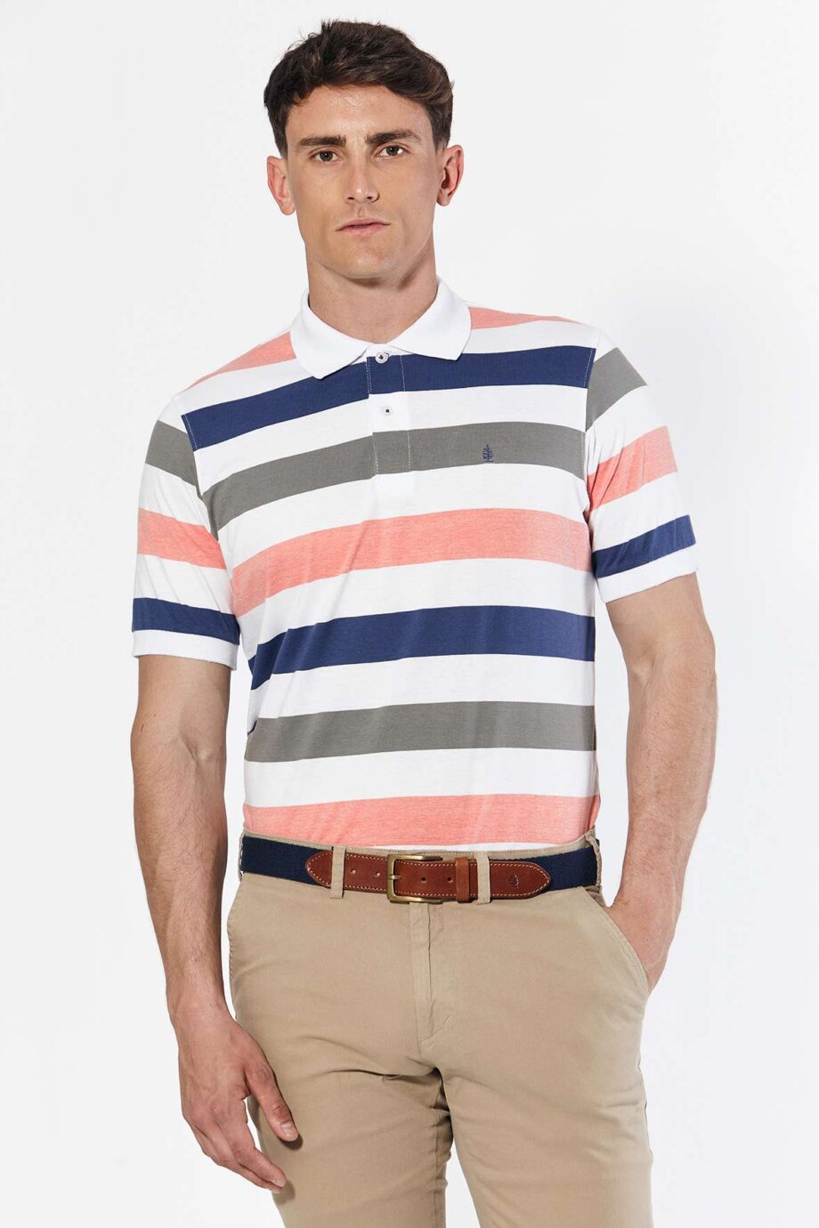 Polo rayada de jersey