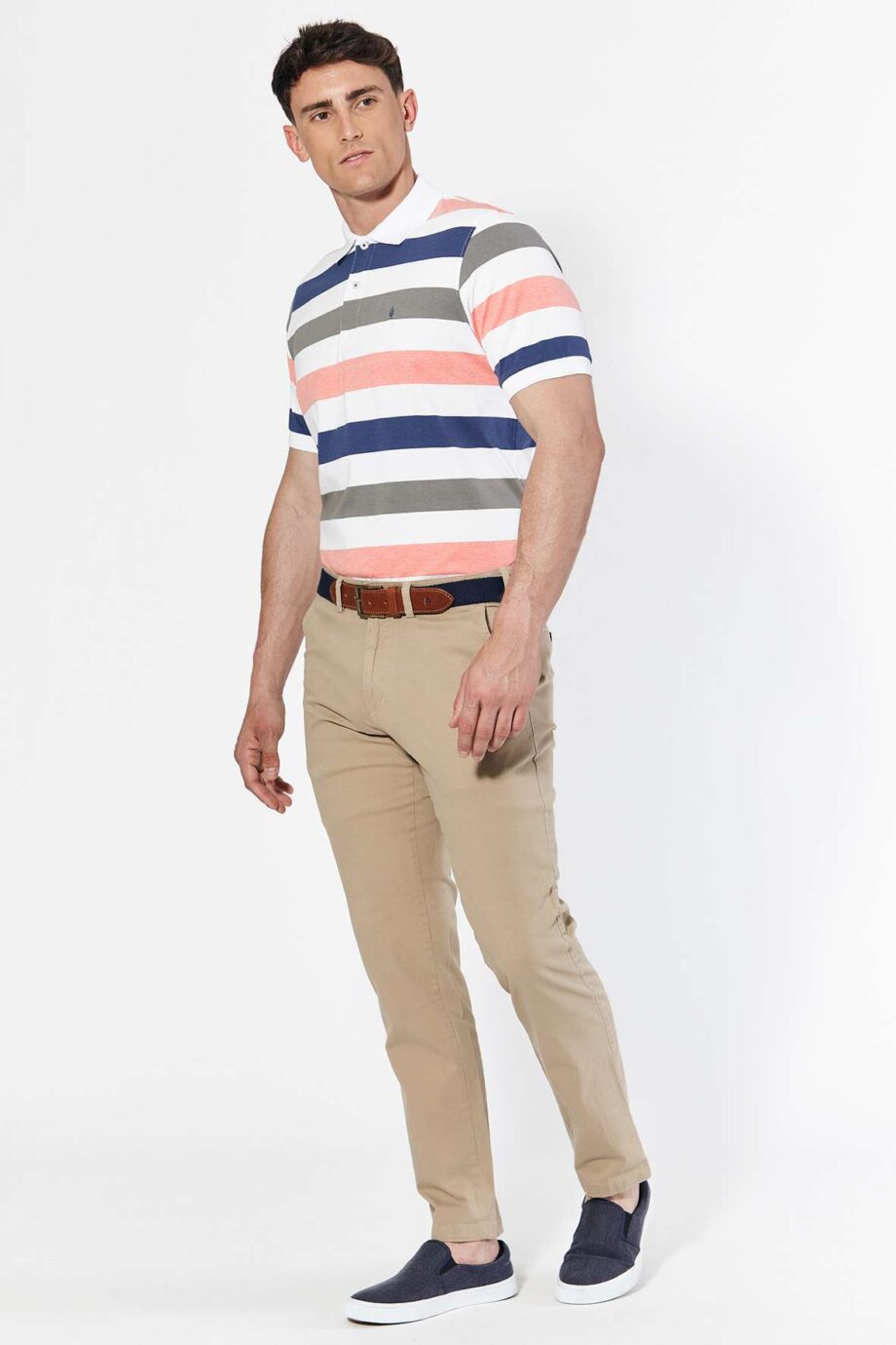 Polo rayada de jersey