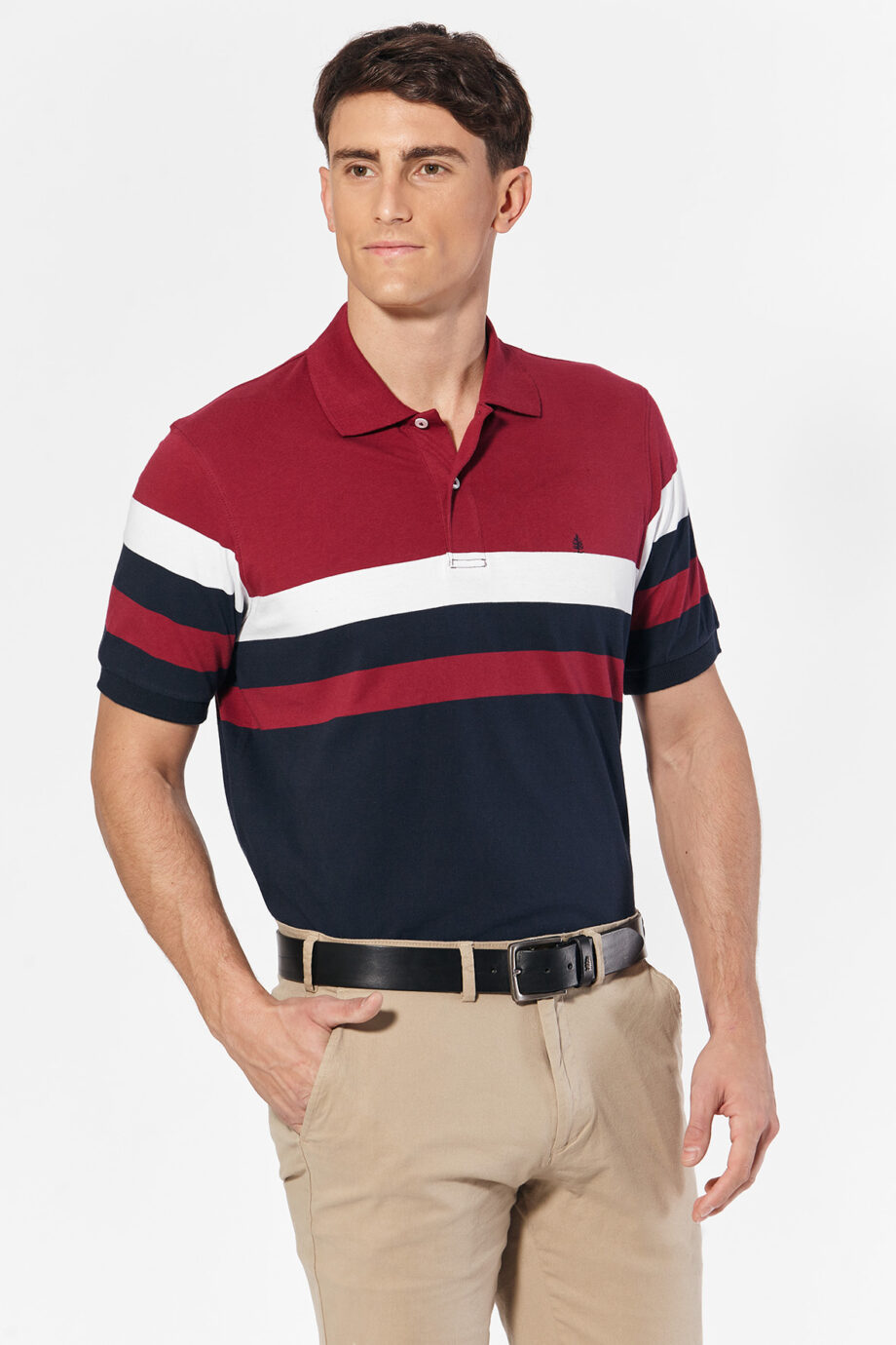 Polo rayada de jersey