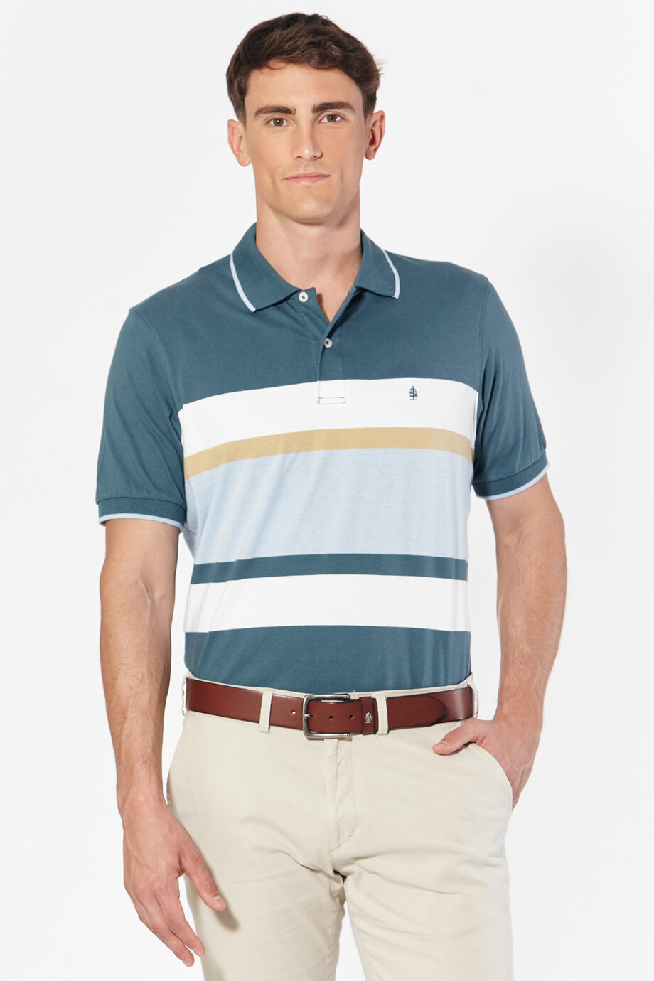 Polo rayada de jersey