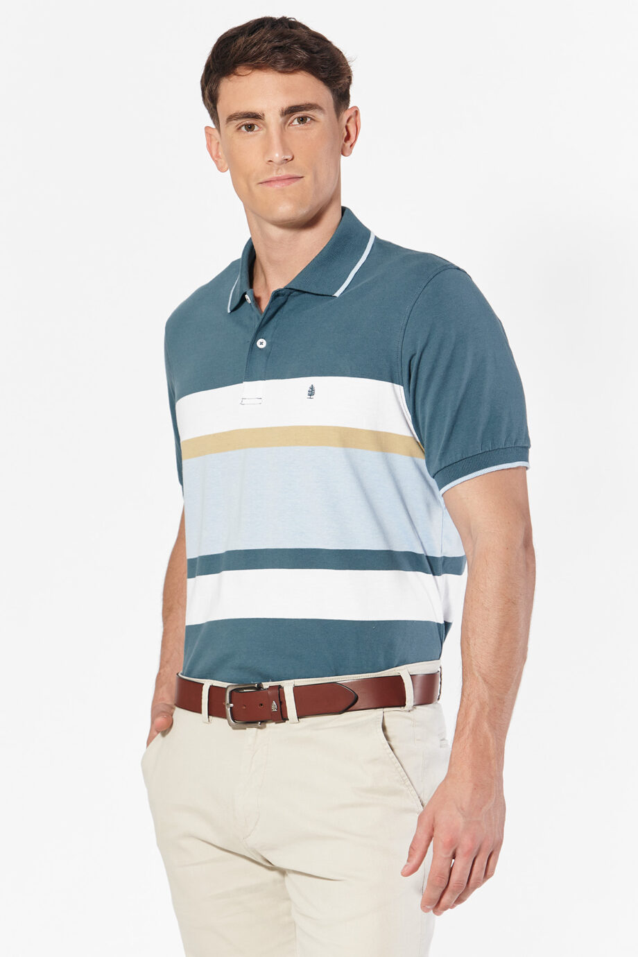 Polo rayada de jersey