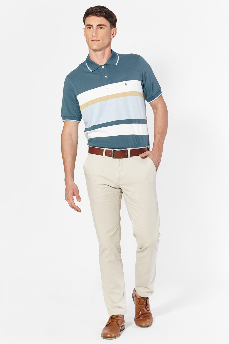 Polo rayada de jersey